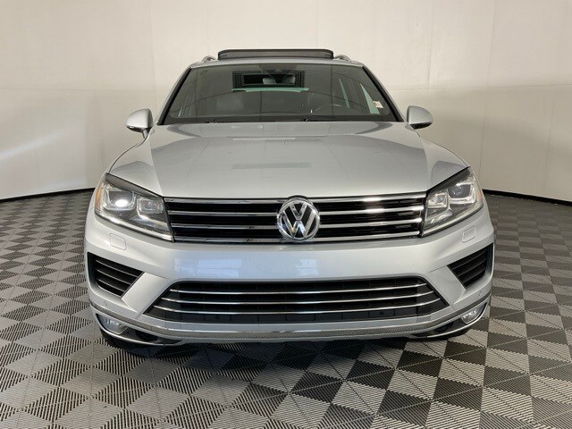 Used 2017 Volkswagen Touareg Wolfsburg Edition with VIN WVGRF7BP6HD004739 for sale in Fort Wayne, IN