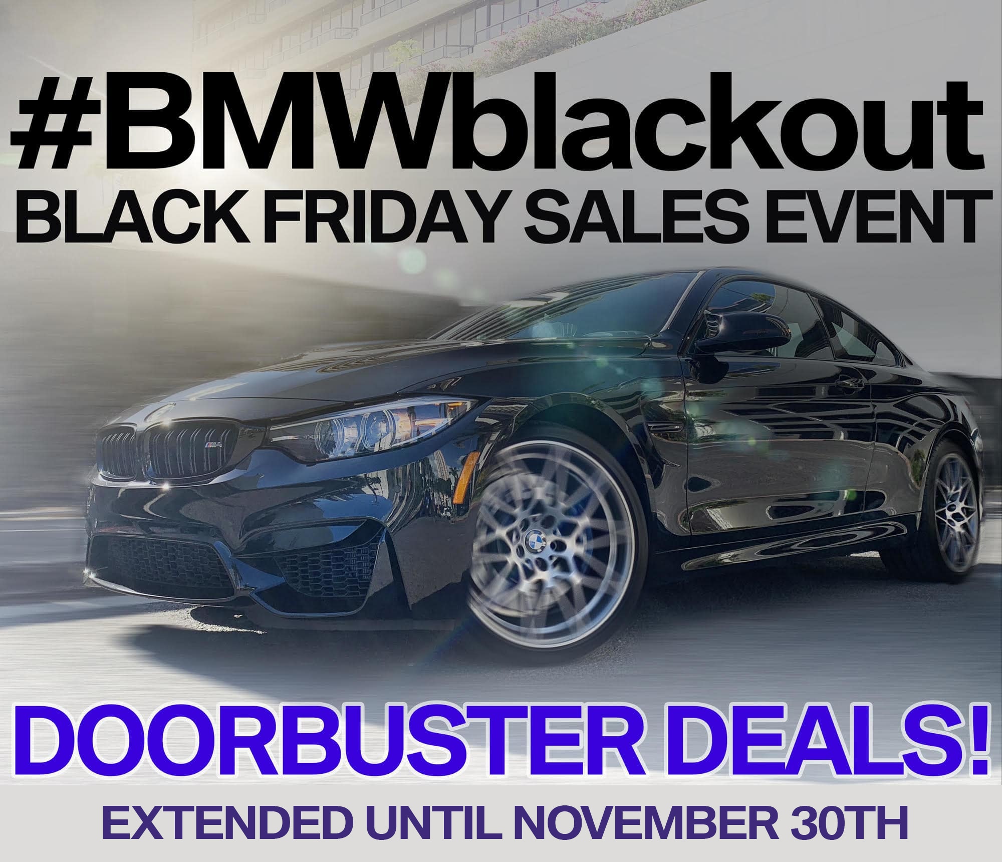 BMWBLACKOUT BLACK FRIDAY EXTENDED SALES EVENT BMW of Honolulu