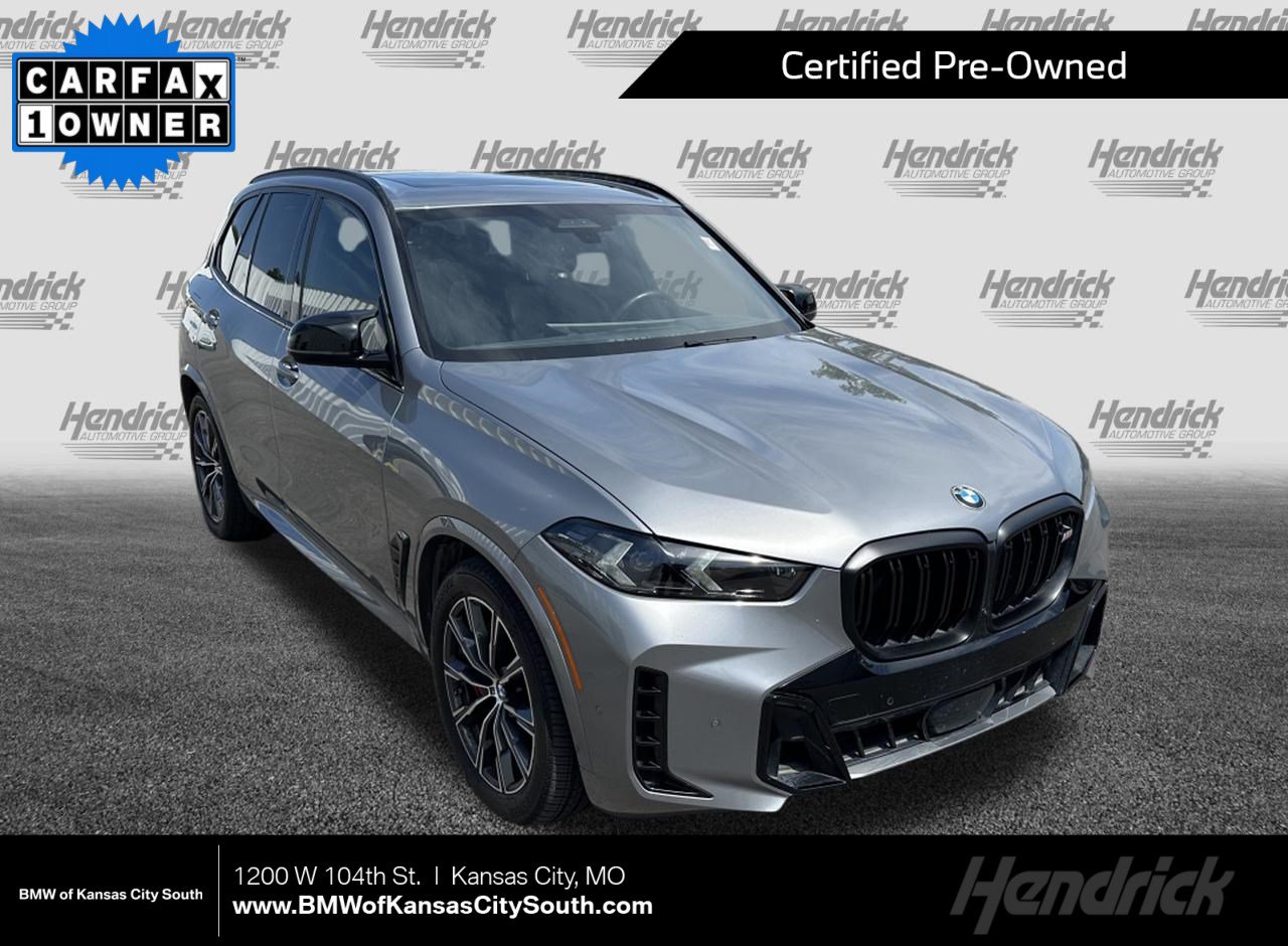 Certified 2024 BMW X5 M60i with VIN 5UX33EU07R9T70509 for sale in Kansas City
