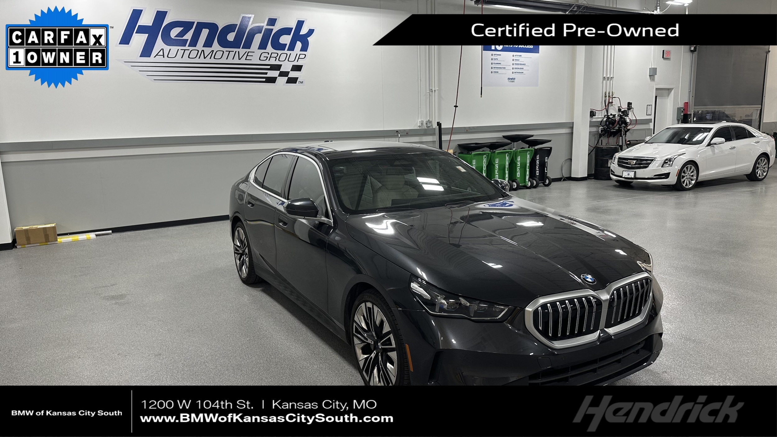 Certified 2024 BMW 5 Series 530i with VIN WBA53FJ03RCP86075 for sale in Kansas City