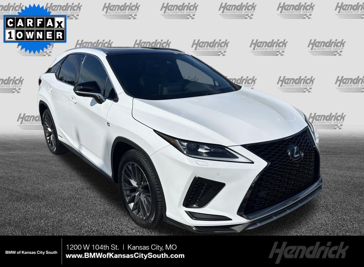 Used 2022 Lexus RX Hybrid 450h F SPORT with VIN 2T2YGMDA0NC074990 for sale in Kansas City
