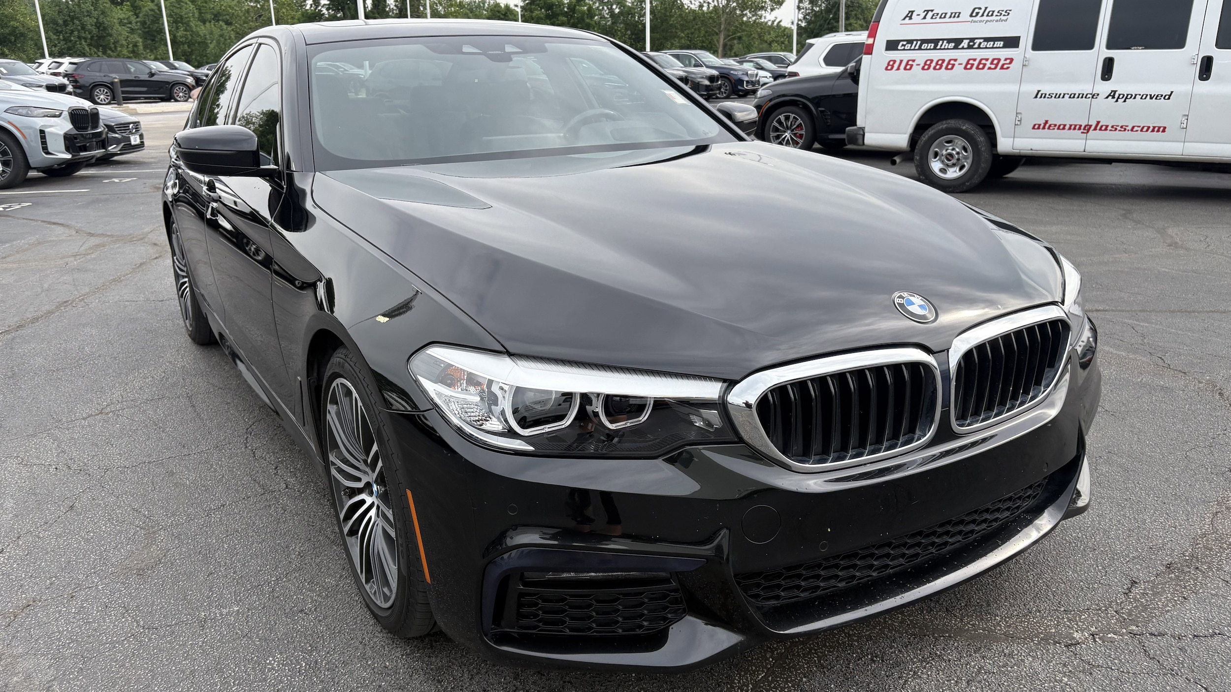 Used 2019 BMW 5 Series 530i with VIN WBAJA7C55KWW46035 for sale in Kansas City