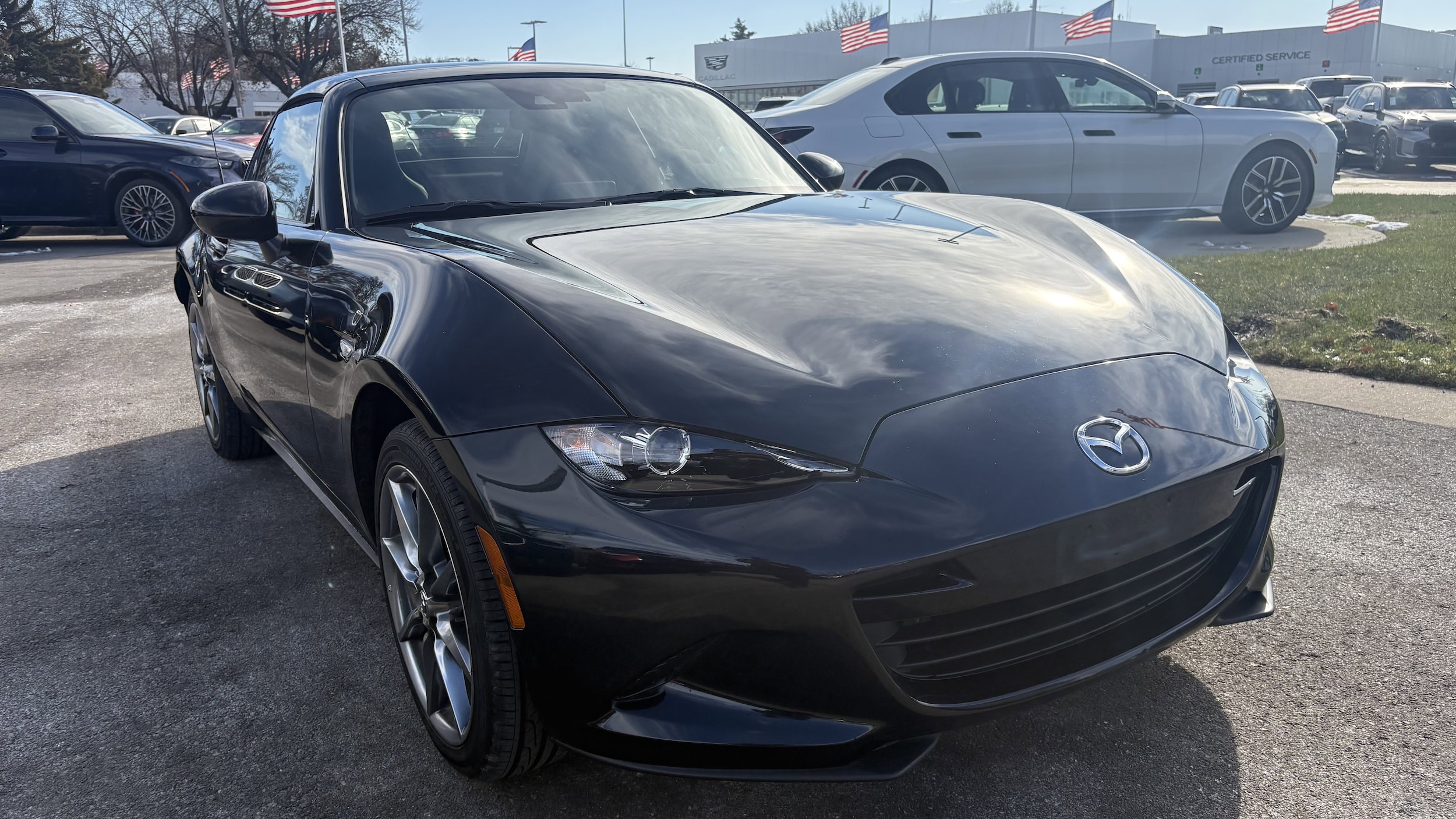 Used 2023 Mazda MX-5 Miata RF Grand Touring with VIN JM1NDAM72P0560961 for sale in Kansas City