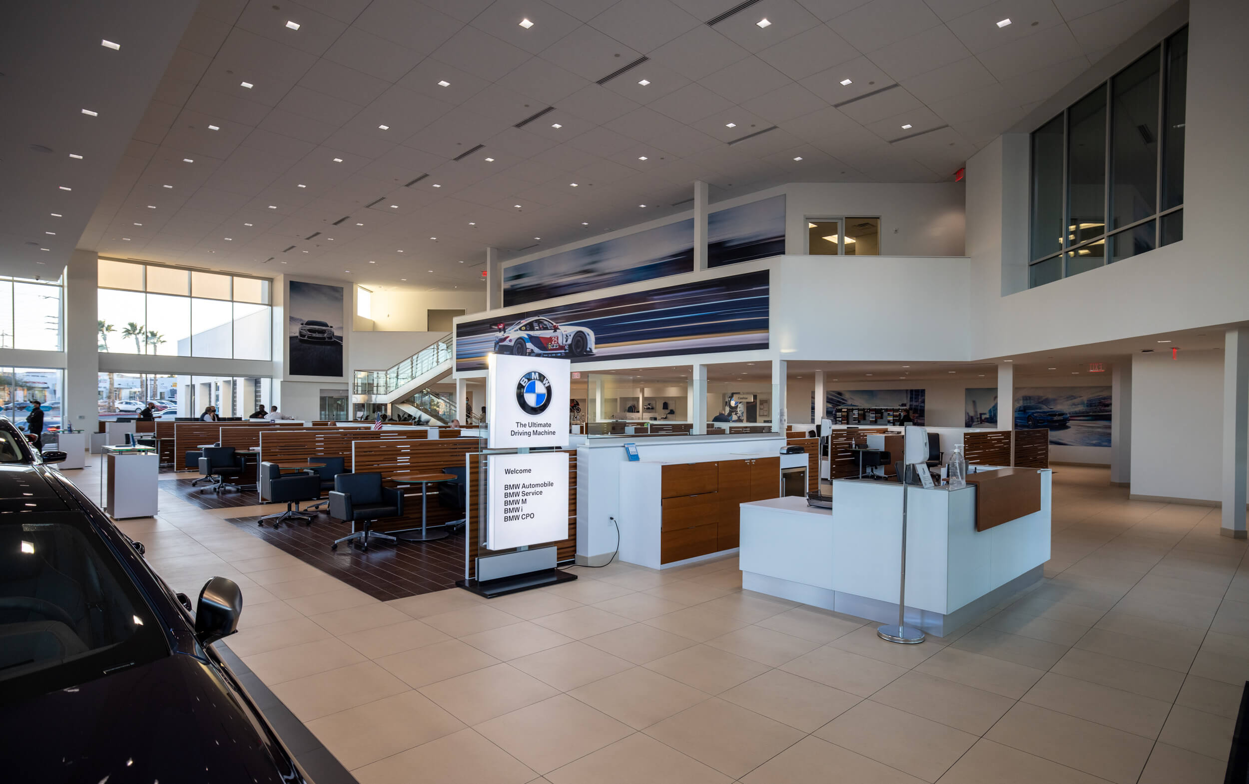 View of the 
finance center at BMW of Las Vegas
