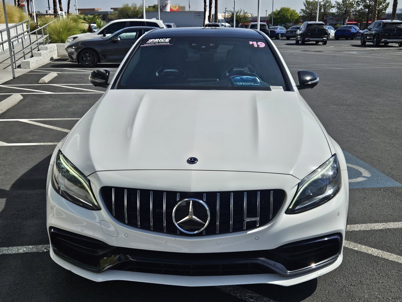 Used 2019 Mercedes-Benz C-Class Sedan AMG C63 S with VIN 55SWF8HB9KU301432 for sale in Las Vegas, NV