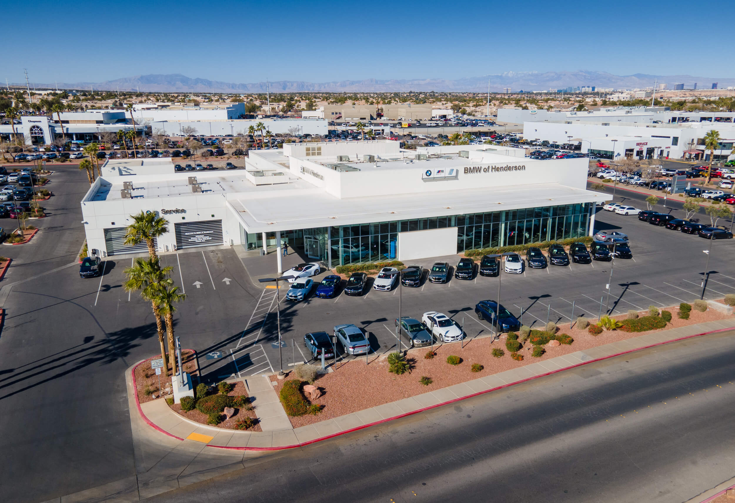 Get BMW sales and service at BMW of Henderson BMW of Henderson aerial view