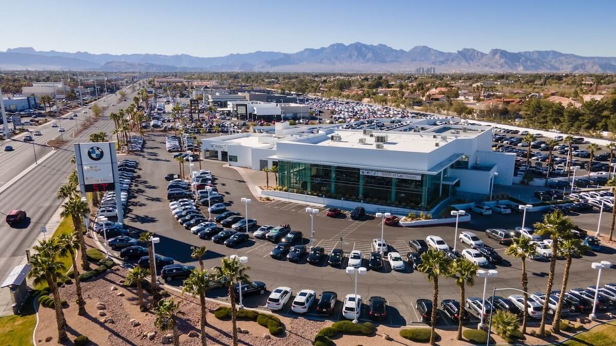 Exterior view of BMW of Las Vegas