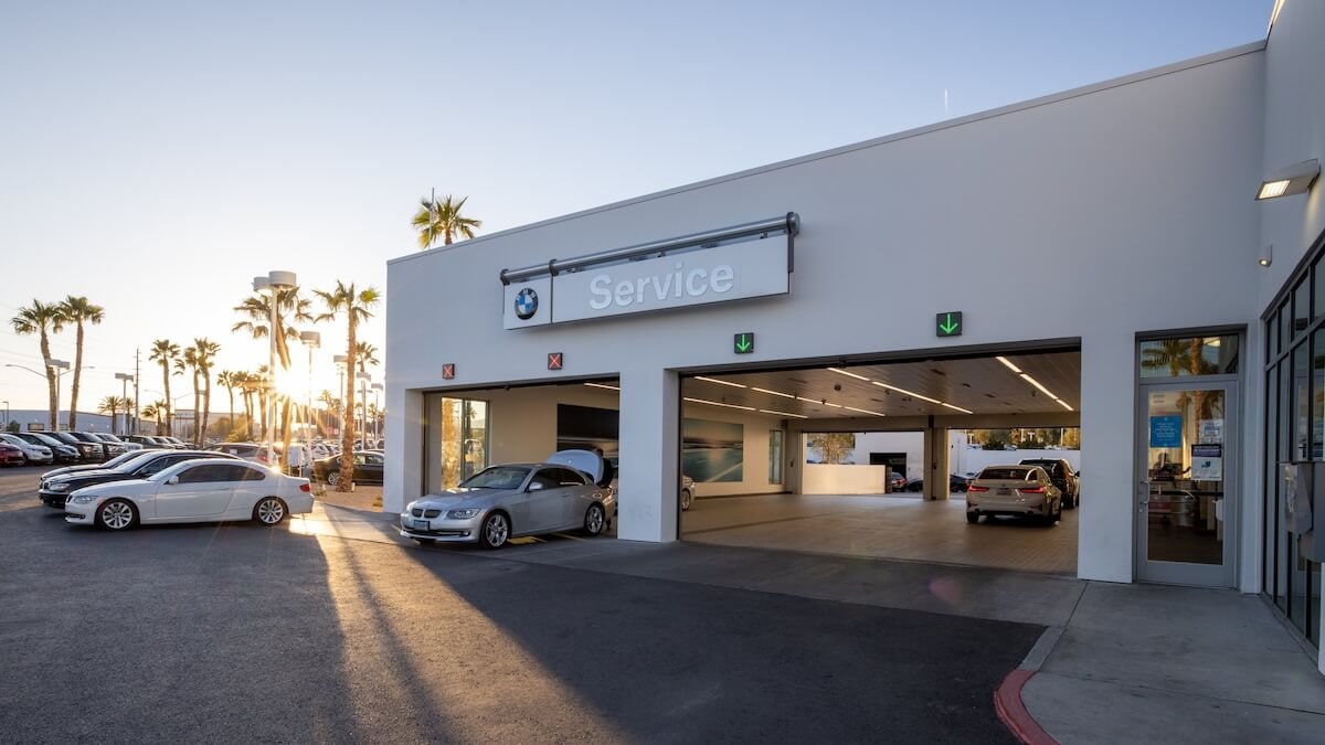 BMW of Las Vegas Service Center entrance