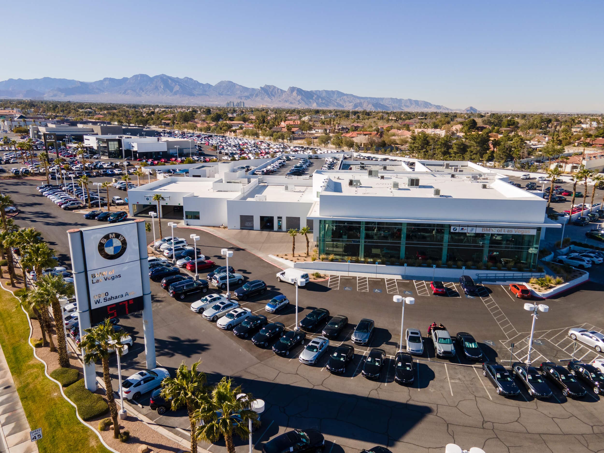 Exterior view of BMW of Las Vegas