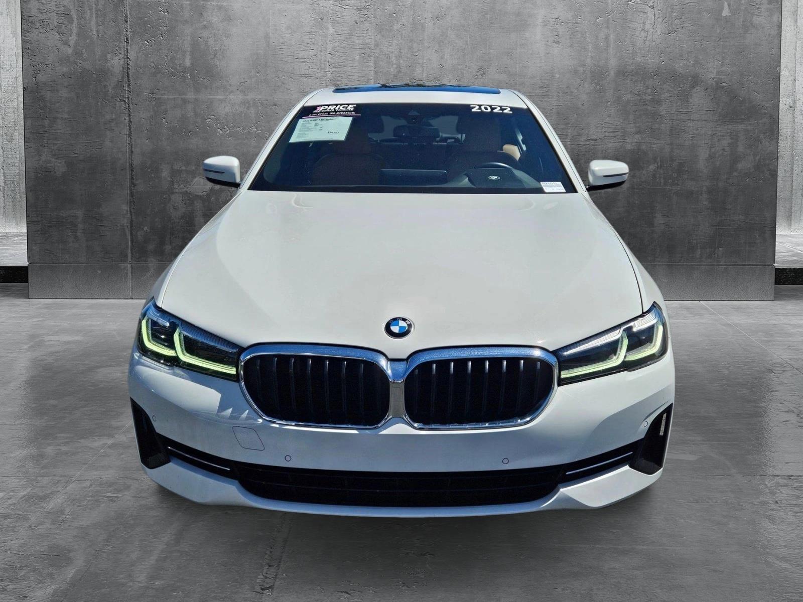 Certified 2022 BMW 5 Series 530i with VIN WBA53BH08NCK14153 for sale in Las Vegas, NV