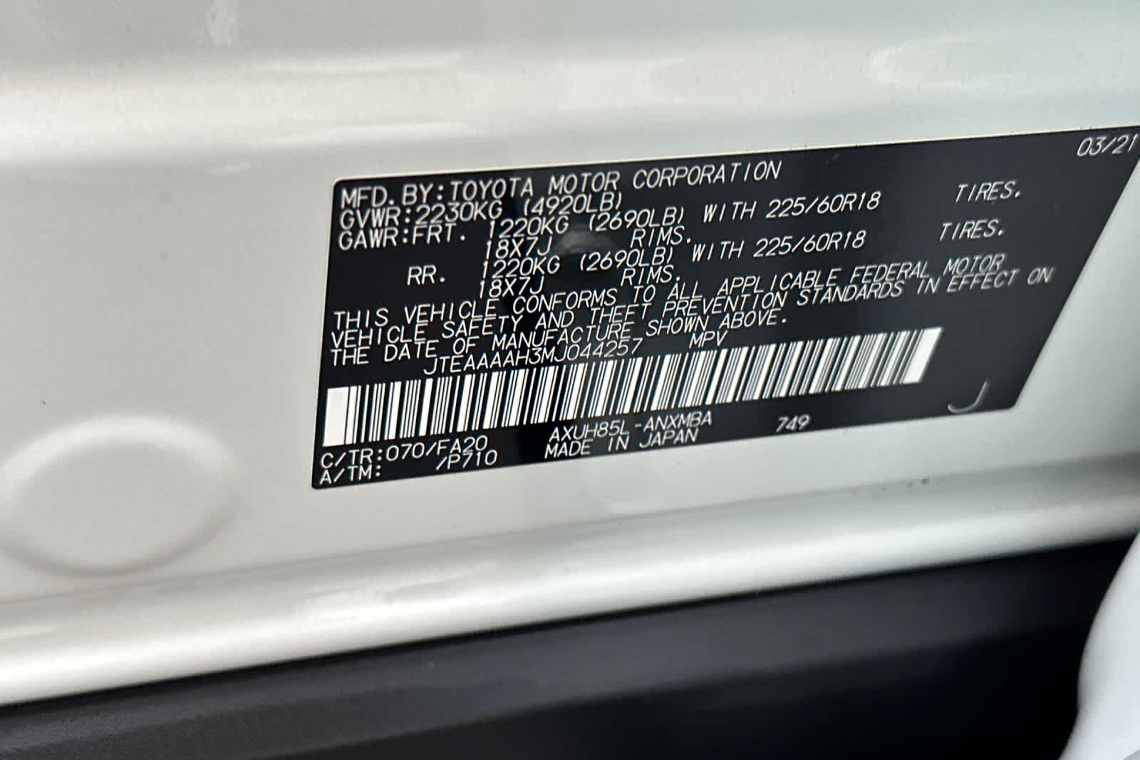 Thumbnail: 2021 Toyota Venza - 32