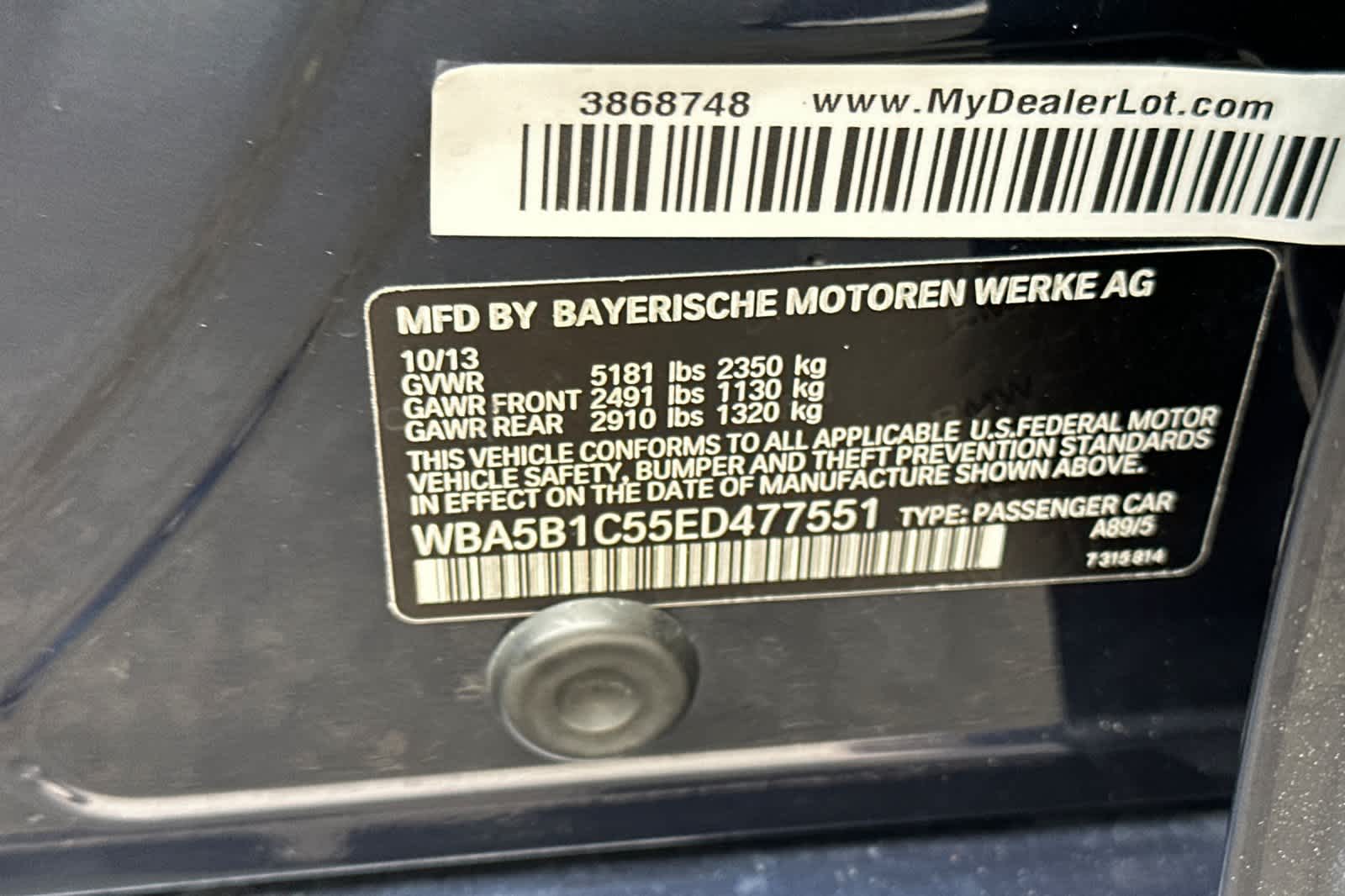 Thumbnail: 2014 BMW 5 Series - 32