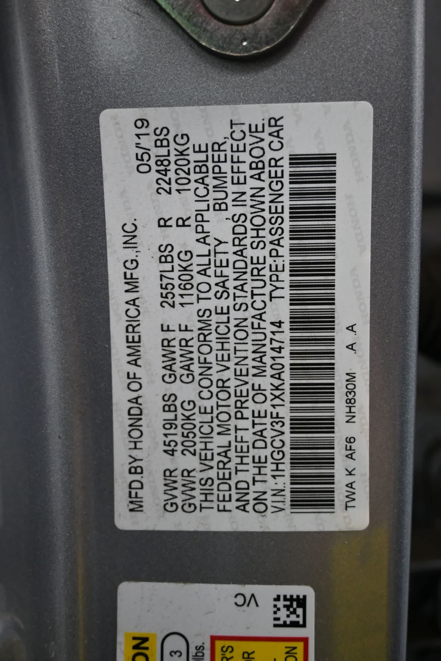 2019 Honda Accord Hybrid - Photo 11