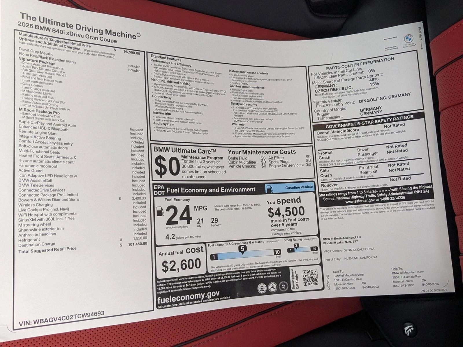 2026 BMW 8 Series 840i - Photo 20