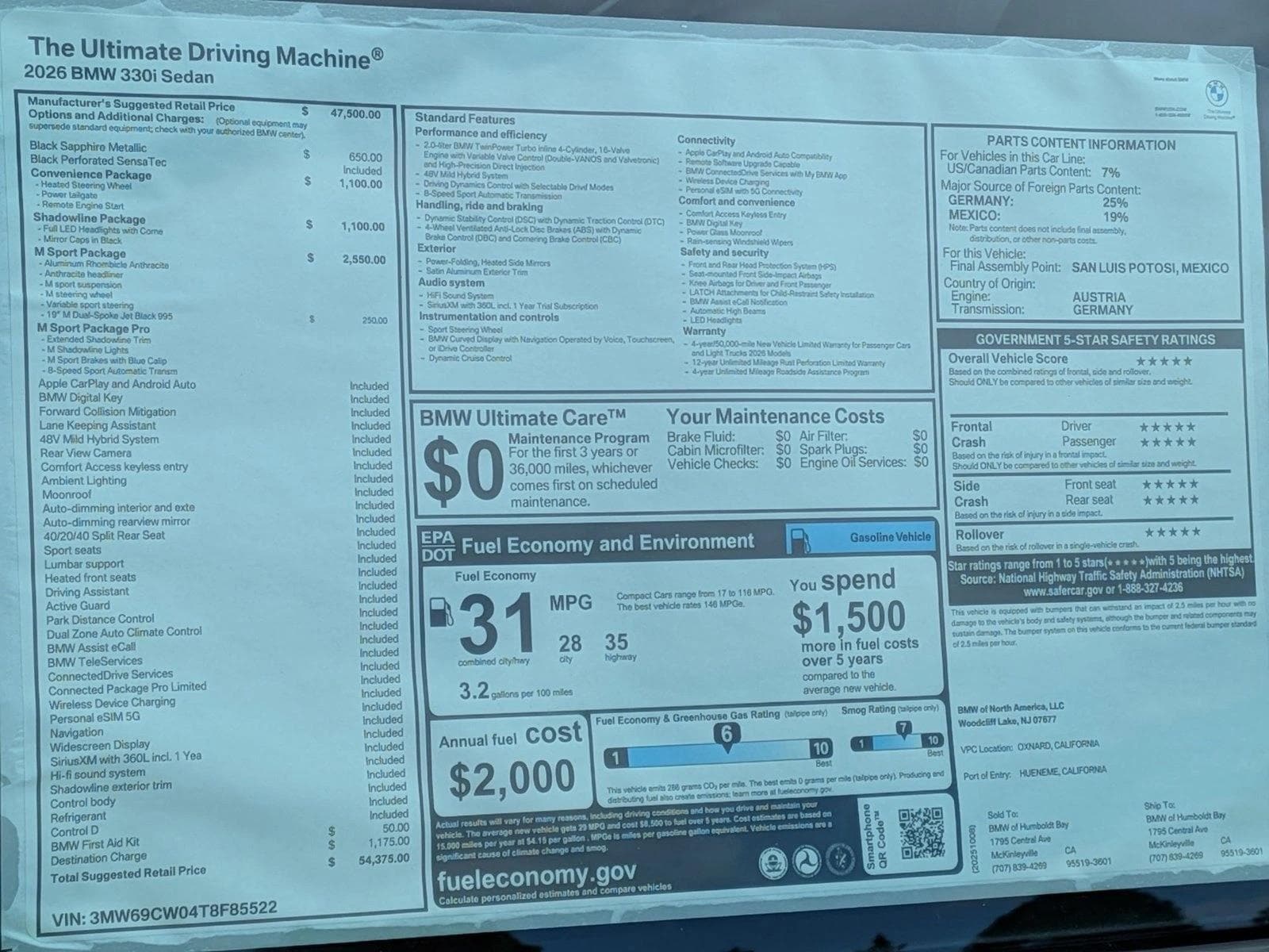 2026 BMW 3 Series 330i - Photo 20