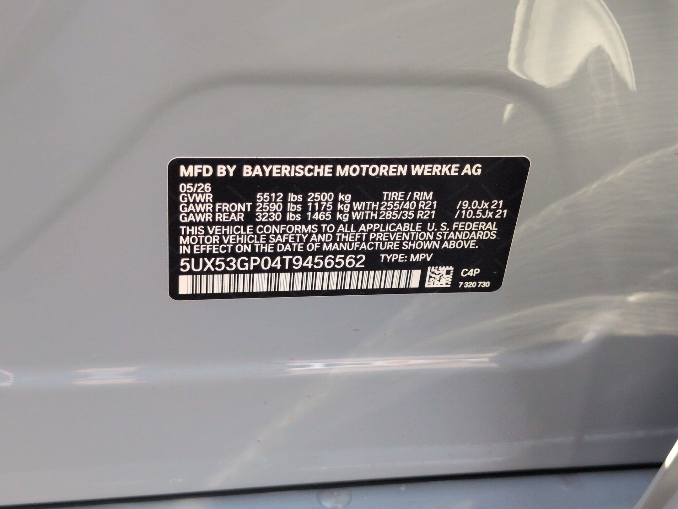 New 2026 BMW X3 For Sale in Murrieta - VIN: 5UX53GP04T9456562