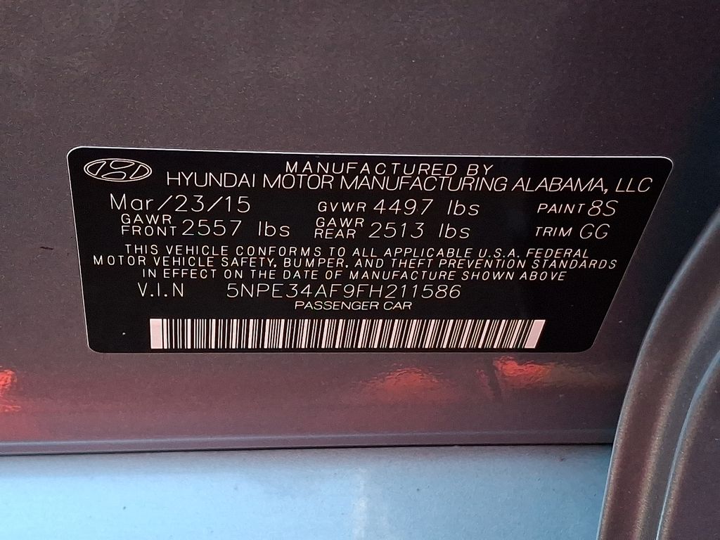 Thumbnail: 2015 Hyundai Sonata - 26