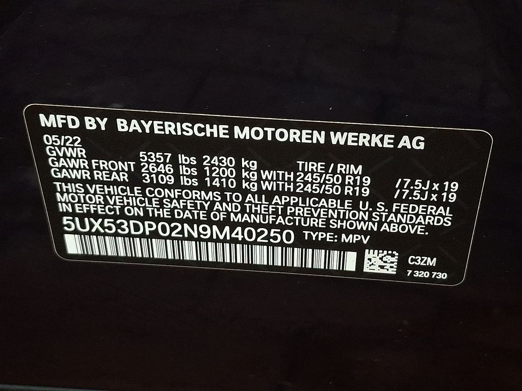 2022 BMW X3 xDrive30i 25