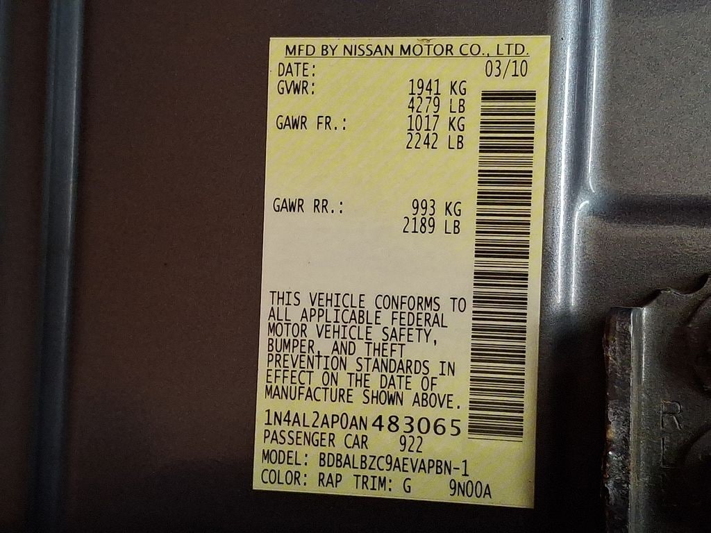 Thumbnail: 2010 Nissan Altima - 27