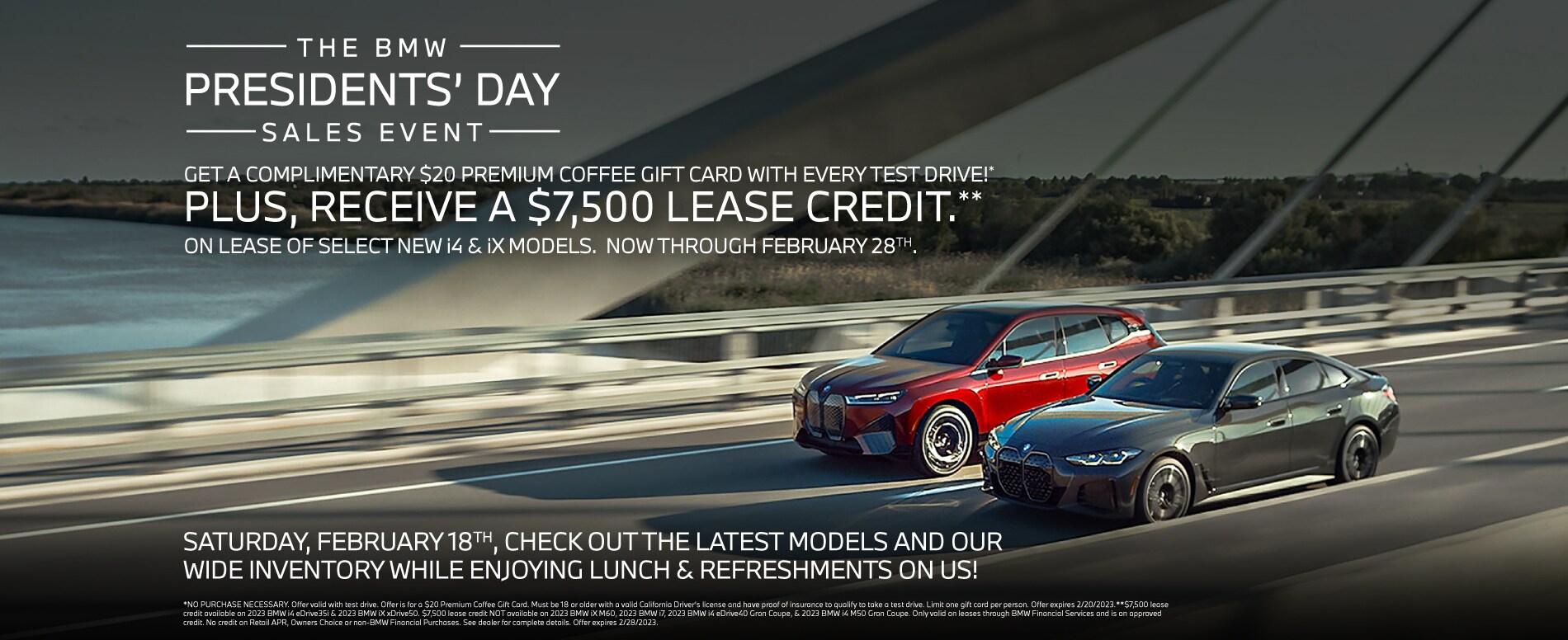 PRESIDENTS' DAY SALES EVENT BMW of Riverside
