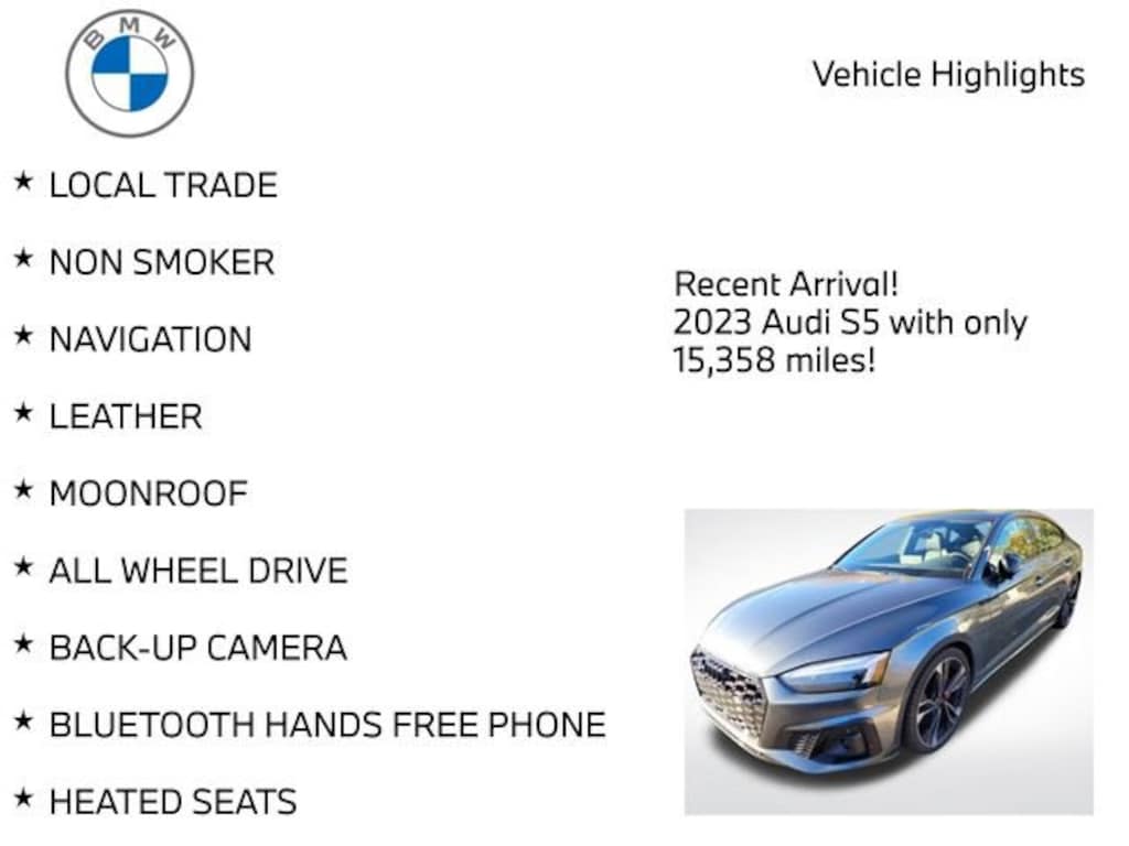 Used 2023 Audi S5 3.0T Premium Sportback