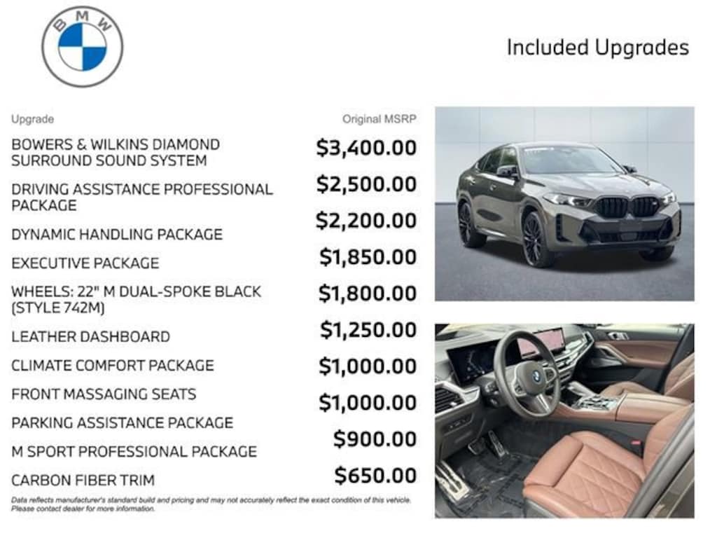 Certified 2025 BMW X6 M60i SUV