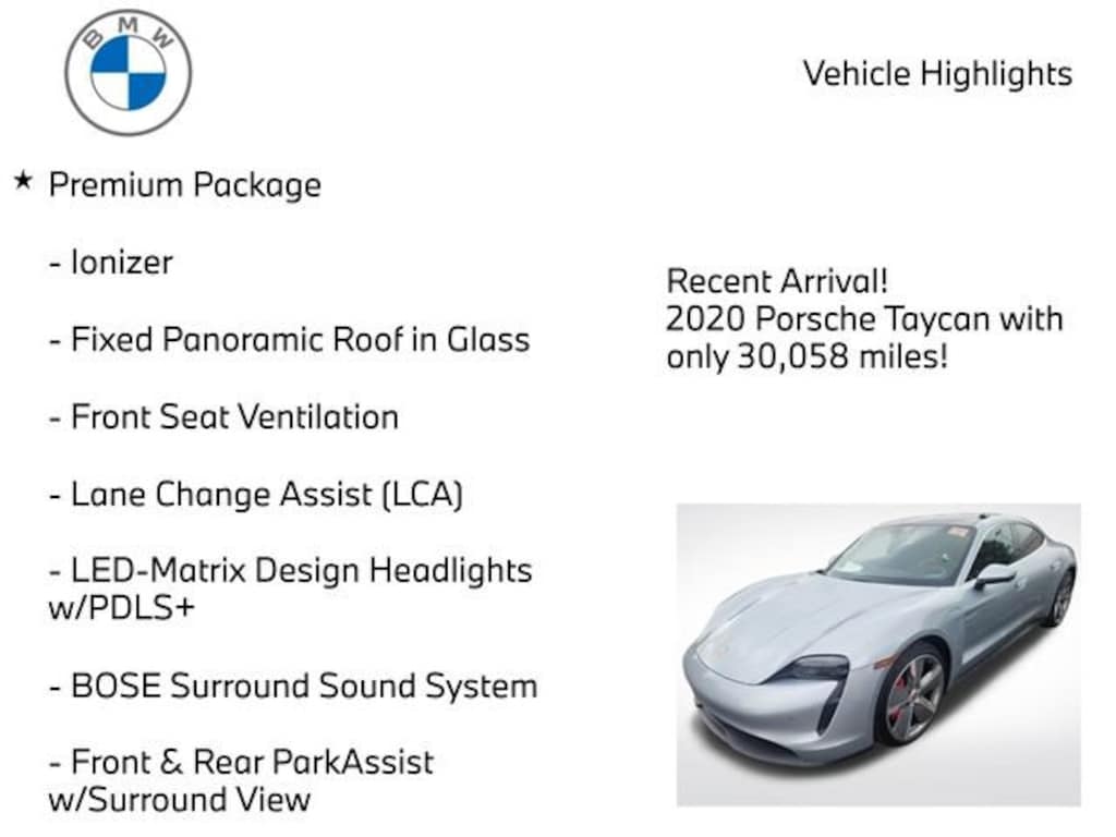 Used 2020 Porsche Taycan 4S Sedan