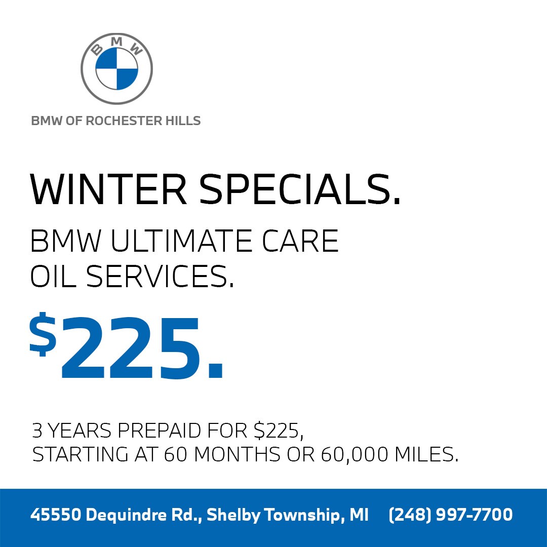 Service Specials | BMW of Rochester Hills