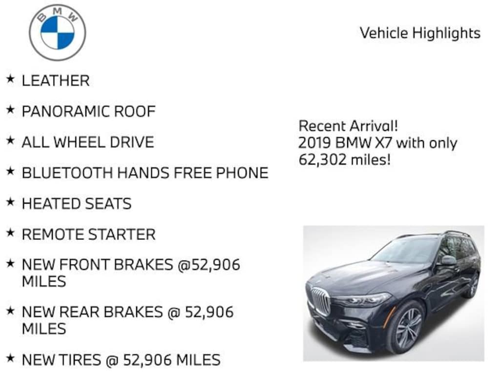 Used 2019 BMW X7 xDrive40i SUV