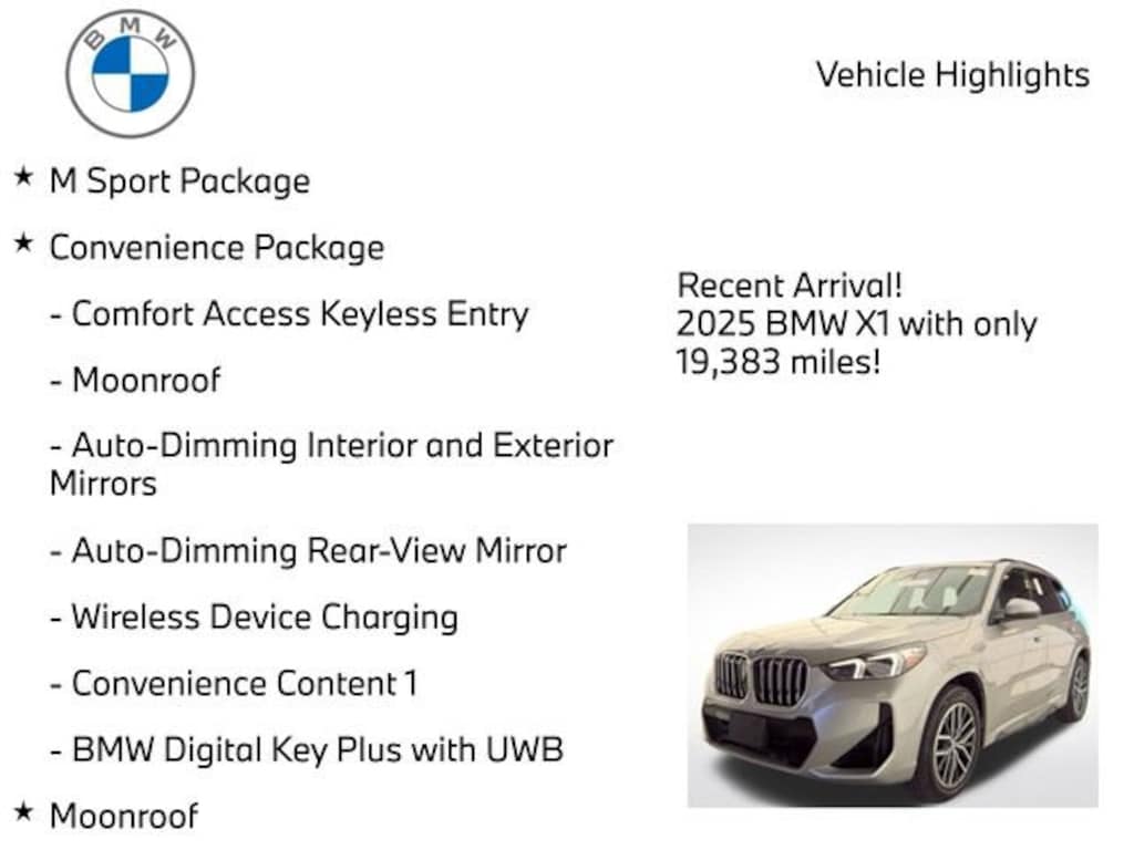 Used 2025 BMW X1 xDrive28i SUV