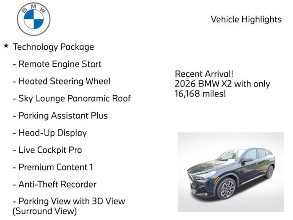 Used 2026 BMW X2 xDrive28i SUV