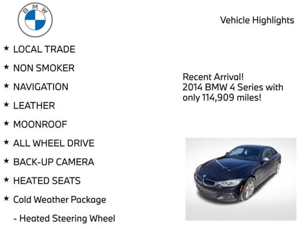 Used 2014 BMW 435i xDrive Coupe