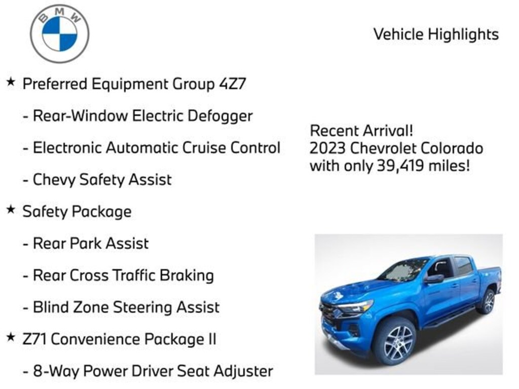 Used 2023 Chevrolet Colorado Z71 Truck Crew Cab