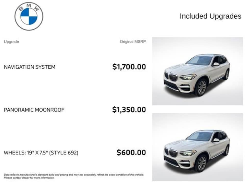 Used 2019 BMW X3 xDrive30i SUV