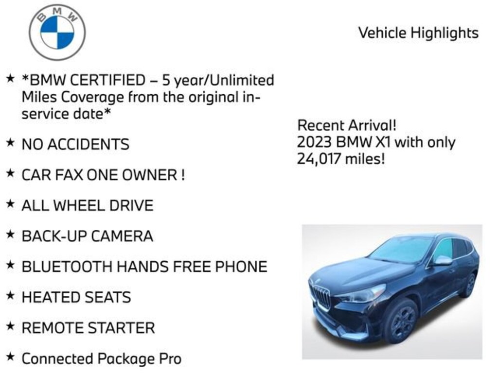 Certified 2023 BMW X1 xDrive28i SUV