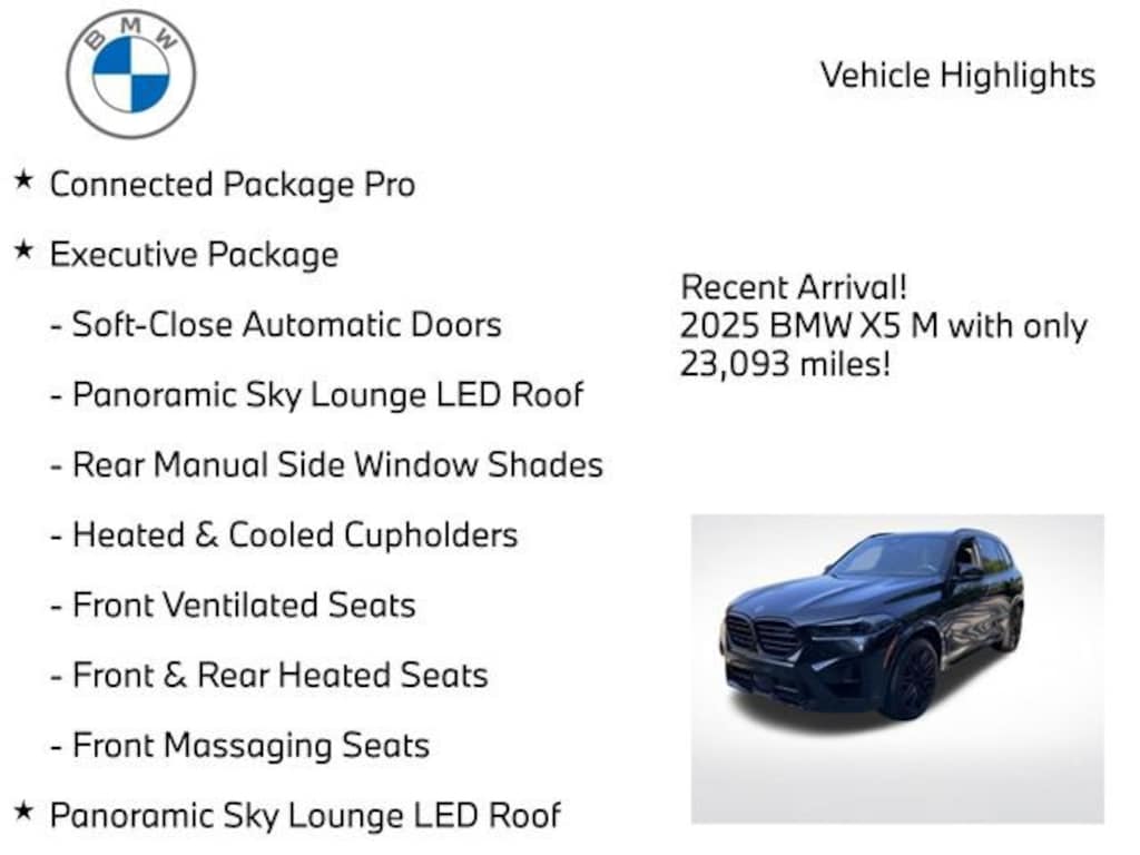 Used 2025 BMW X5 M Competition SUV