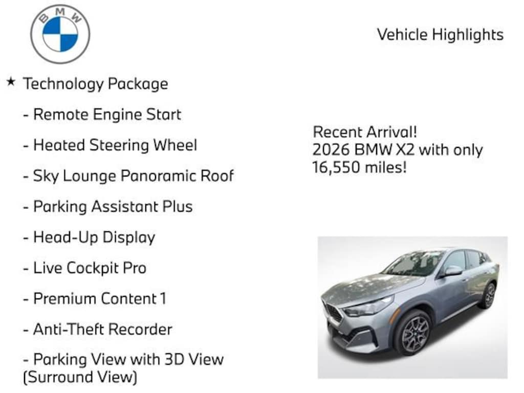 Used 2026 BMW X2 xDrive28i SUV