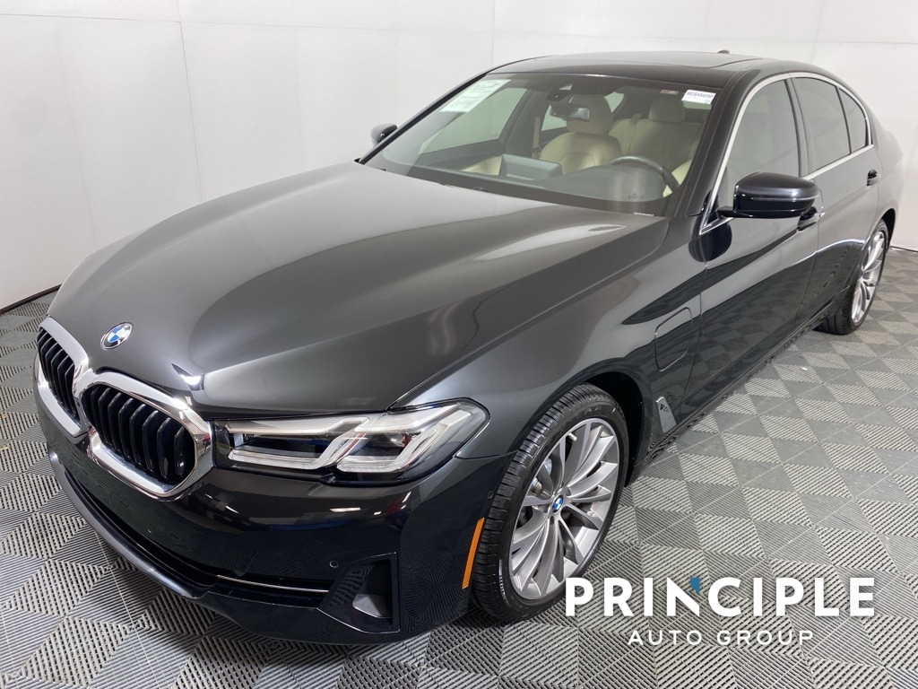 Certified 2021 BMW 5 Series 530e with VIN WBA13AG0XMCG49428 for sale in San Antonio, TX