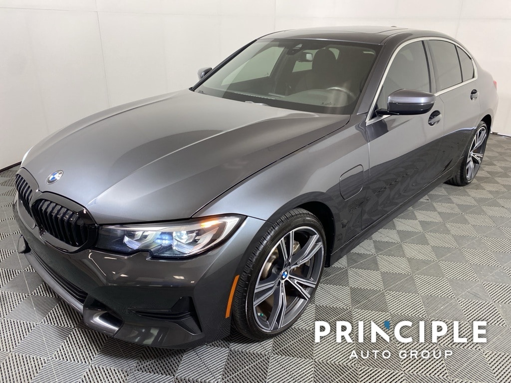 Certified 2021 BMW 3 Series 330e with VIN 3MW5P7J05M8B74342 for sale in San Antonio, TX