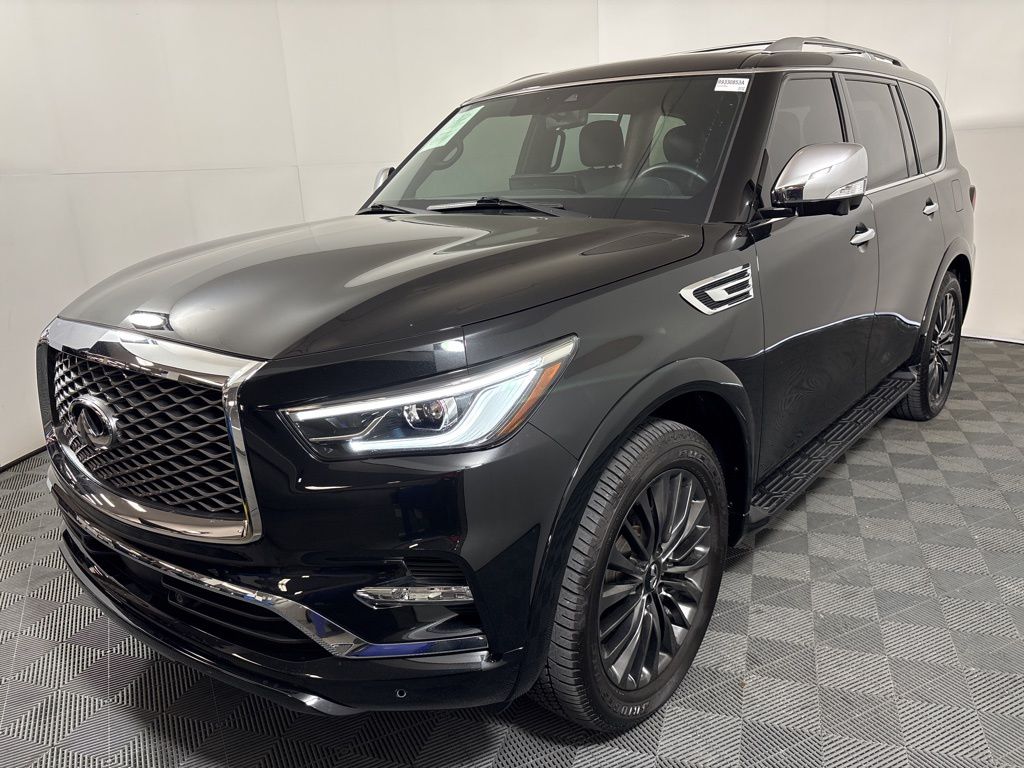 Used 2024 INFINITI QX80 Sensory 4WD with VIN JN8AZ2BE8R9330853 for sale in San Antonio, TX