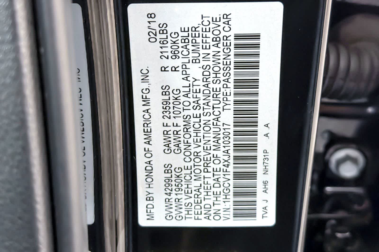 Thumbnail: 2018 Honda Accord - 28
