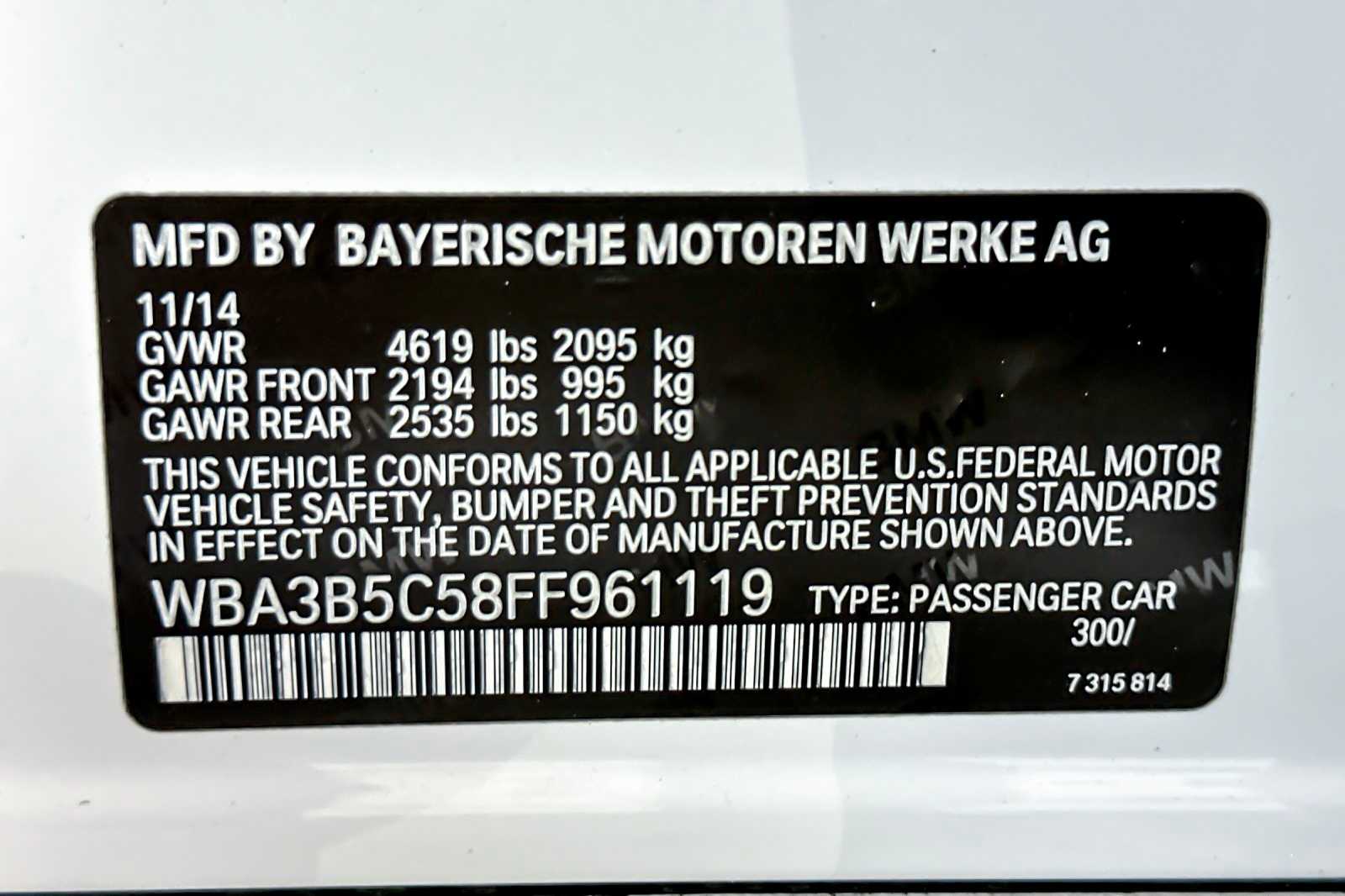 Thumbnail: 2015 BMW 3 Series - 29