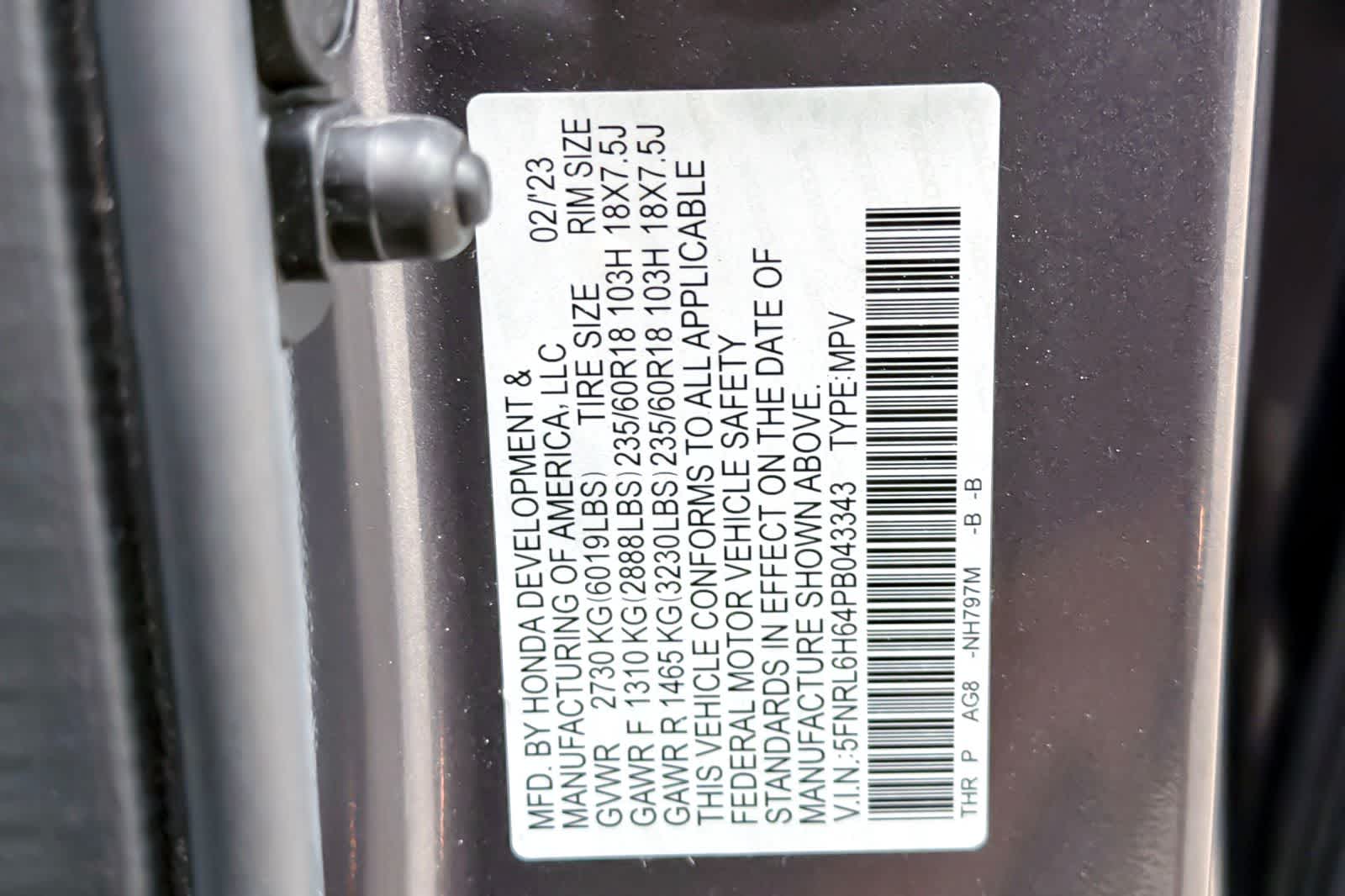 Thumbnail: 2023 Honda Odyssey - 29