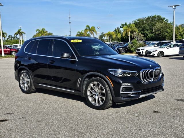 Used 2021 BMW X5 40i with VIN 5UXCR4C0XM9E36069 for sale in Sarasota, FL