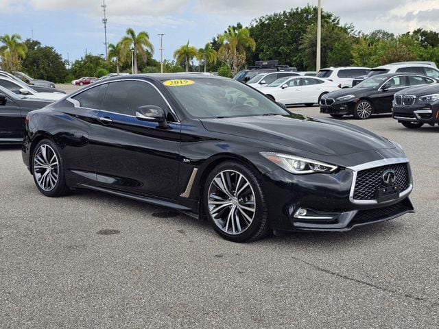 Used 2019 INFINITI Q60 Coupe LUXE with VIN JN1EV7EK9KM230547 for sale in Sarasota, FL