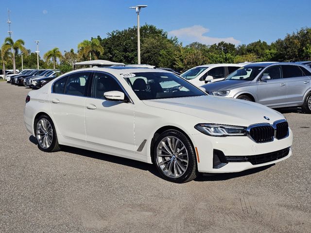 Certified 2021 BMW 5 Series 530i with VIN WBA53BH0XMWX30186 for sale in Sarasota, FL