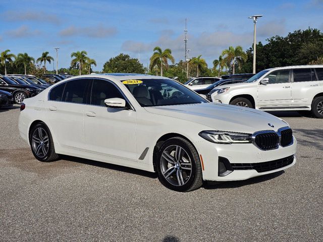 Used 2021 BMW 5 Series 540i with VIN WBA53BJ07MWW95083 for sale in Sarasota, FL