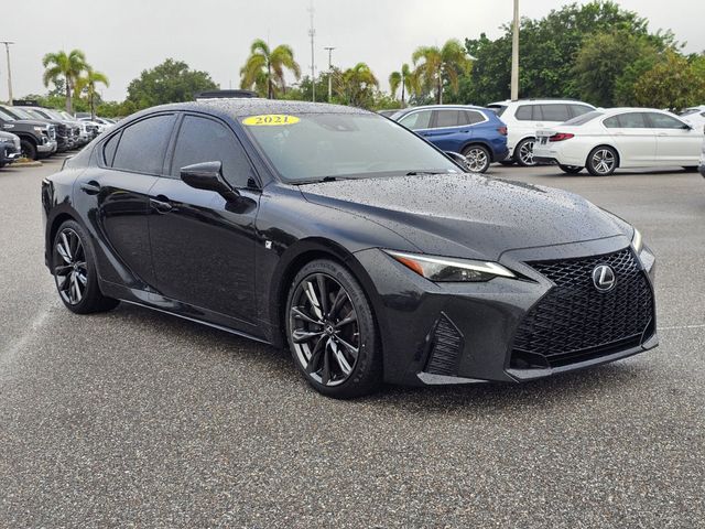 Used 2021 Lexus IS 350 F SPORT with VIN JTHGZ1B2XM5041901 for sale in Sarasota, FL