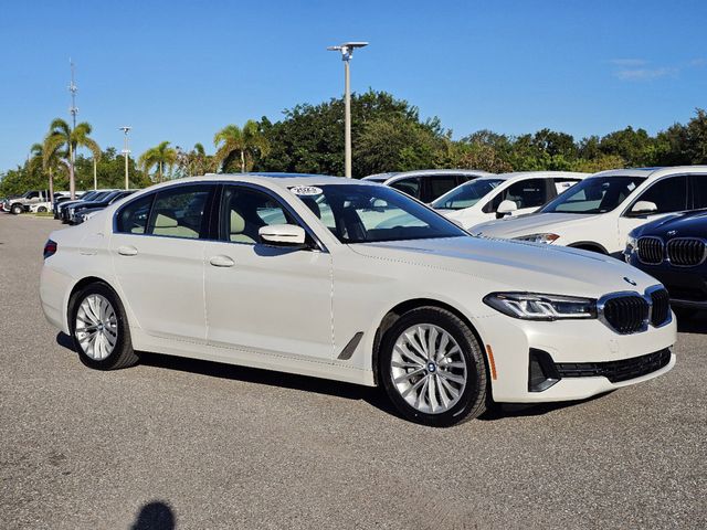 Certified 2023 BMW 5 Series 530i with VIN WBA53BH09PCL21490 for sale in Sarasota, FL