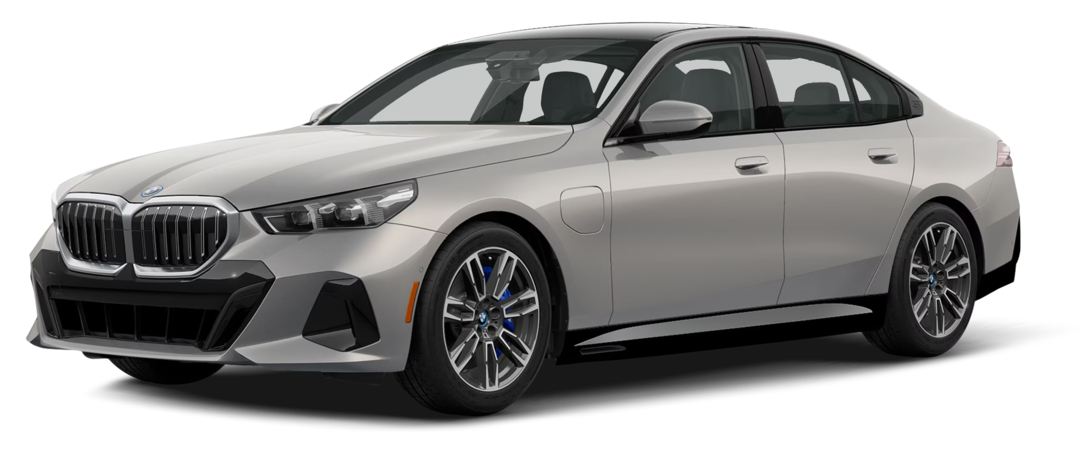 Silver BMW 550e